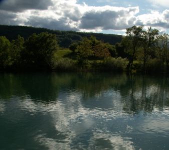 s výhledem na klidnou Unu