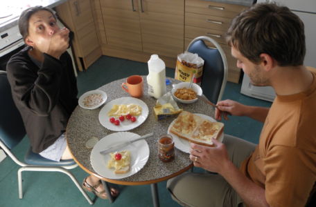 breakfast with Janča and Michal