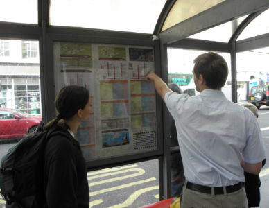 What time is our bus going?