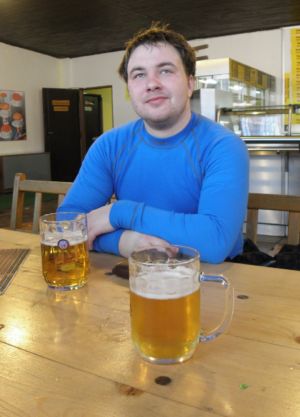 konečně pivko (bufík Na Pláních)