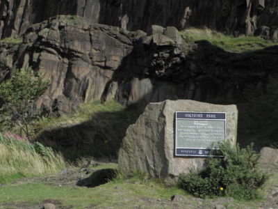 Holyrood park in the middle of Edinburgh