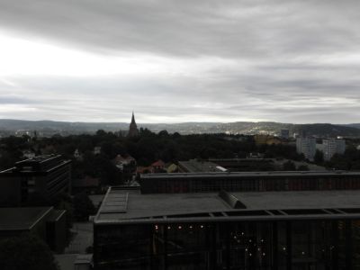 the view from the last floor of main building in Blindern