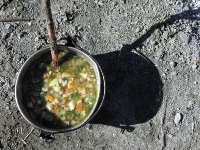 potato soup - it was delicious!