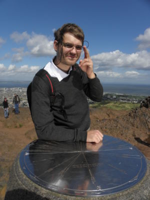 on the top of the Arthur's Seat, the main peak