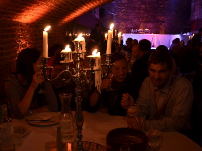 the hog roast dinner at the Caves