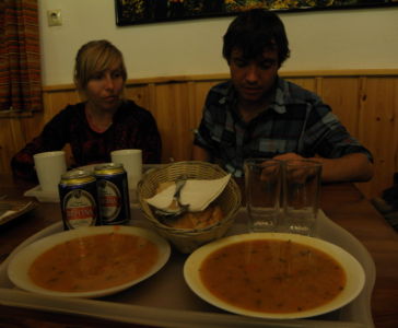 fazolačka na chatě Refuge A1