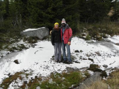 Omotoriogun Taiwo and his first experience with snow :)