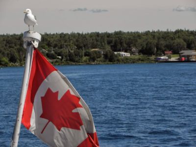 trajektem na Manitoulin Island